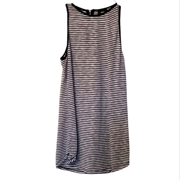 Mossimo Supply Co. Black and White Striped Long Top Size XS - Picture 1 of 7